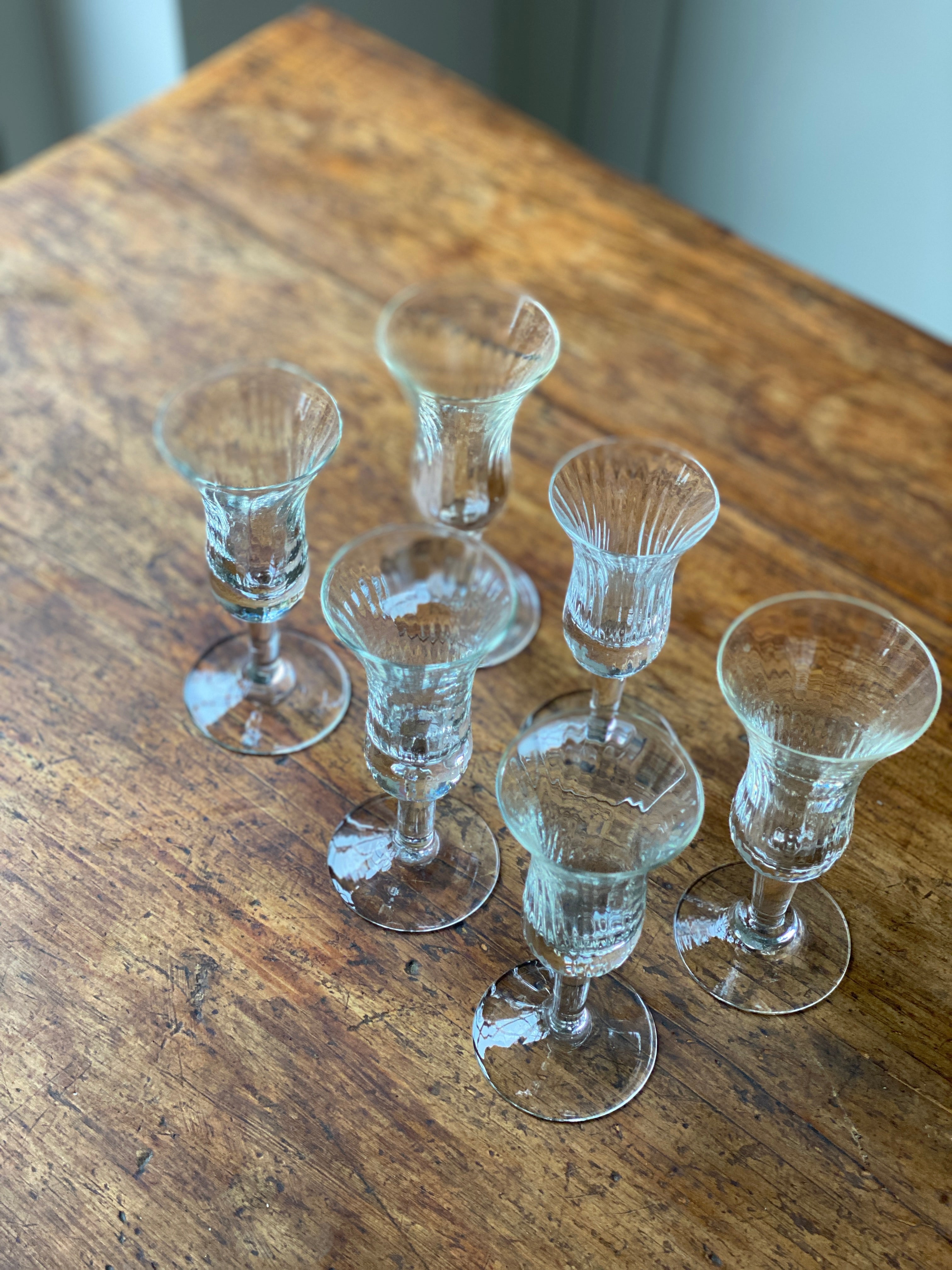 6 Charming Tiny Sherry Glasses