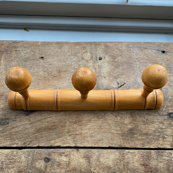 French faux bamboo coat rack