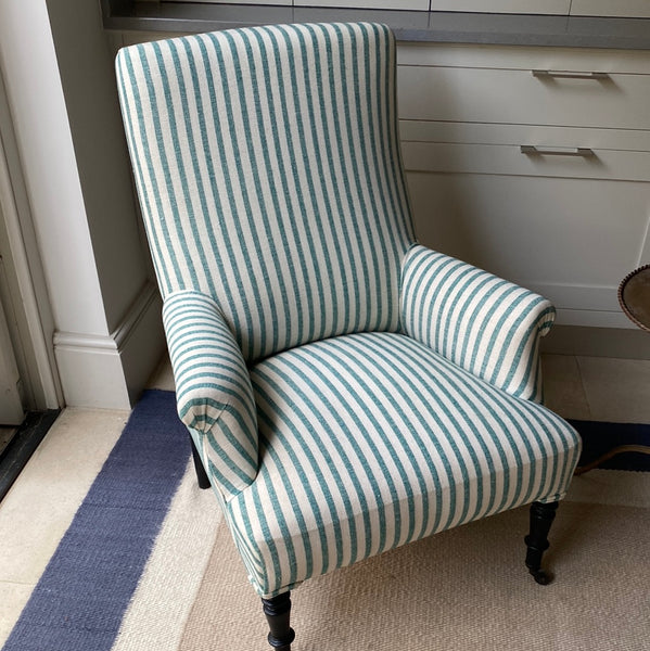 Nap III Armchair in GG Olive Sacking