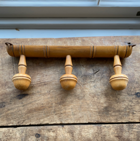 French faux bamboo coat rack