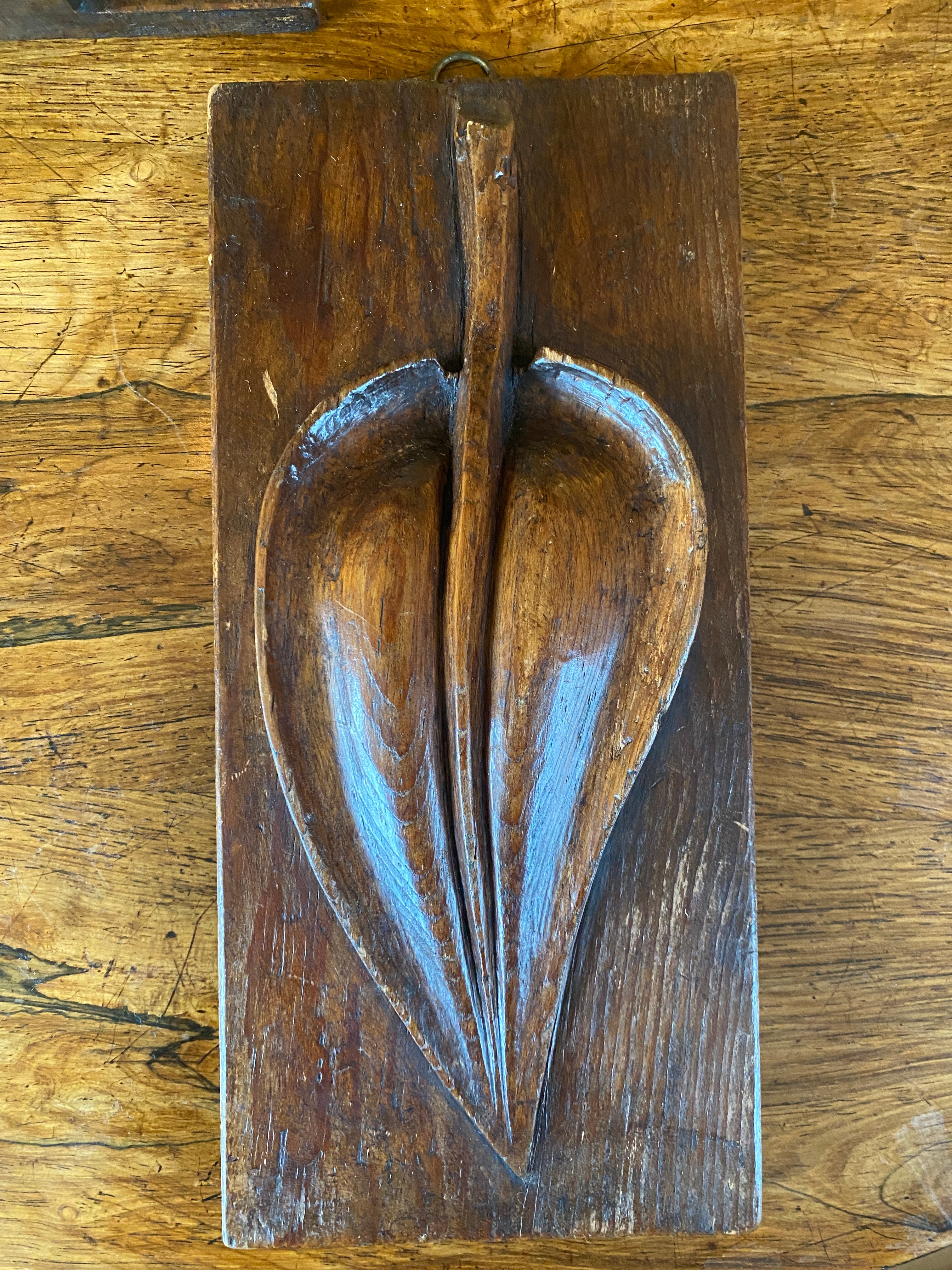 Decorative Wooden Carving - Leaf