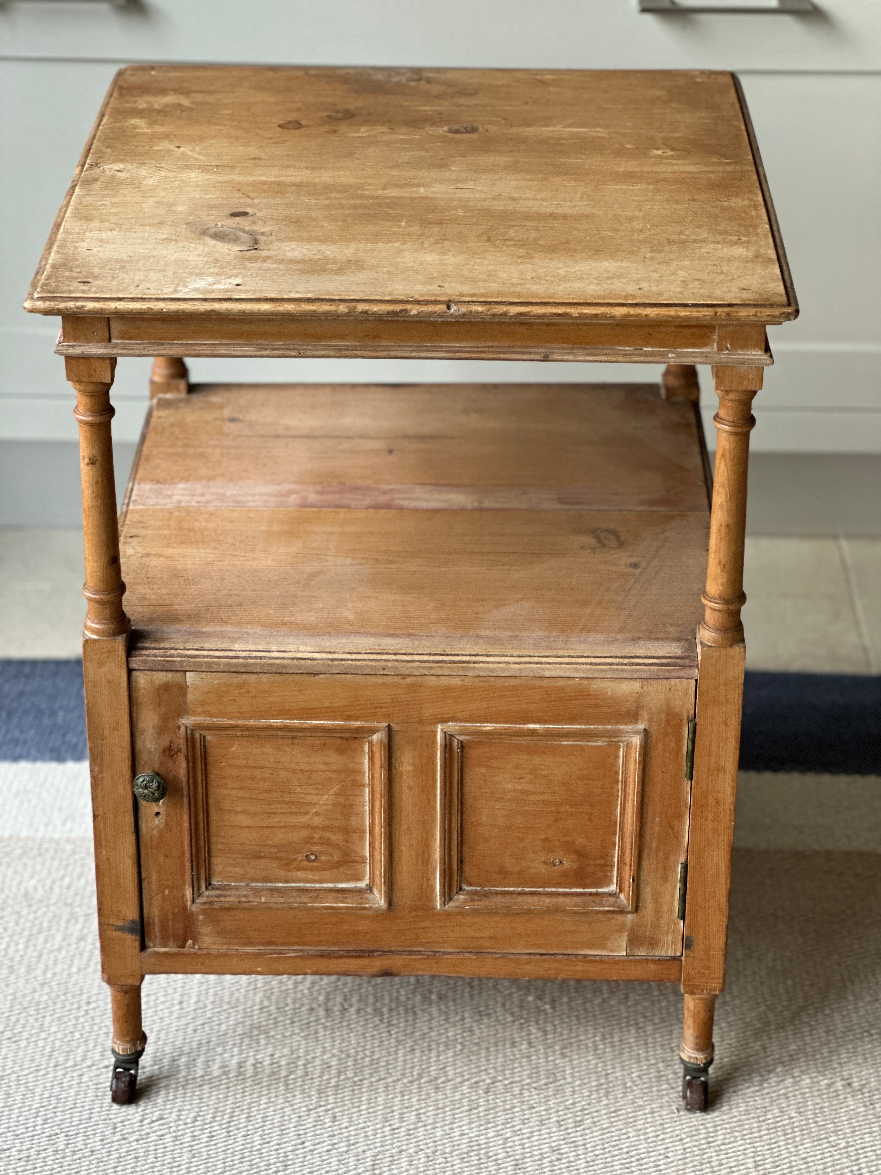 Vintage Pine Table on Castors