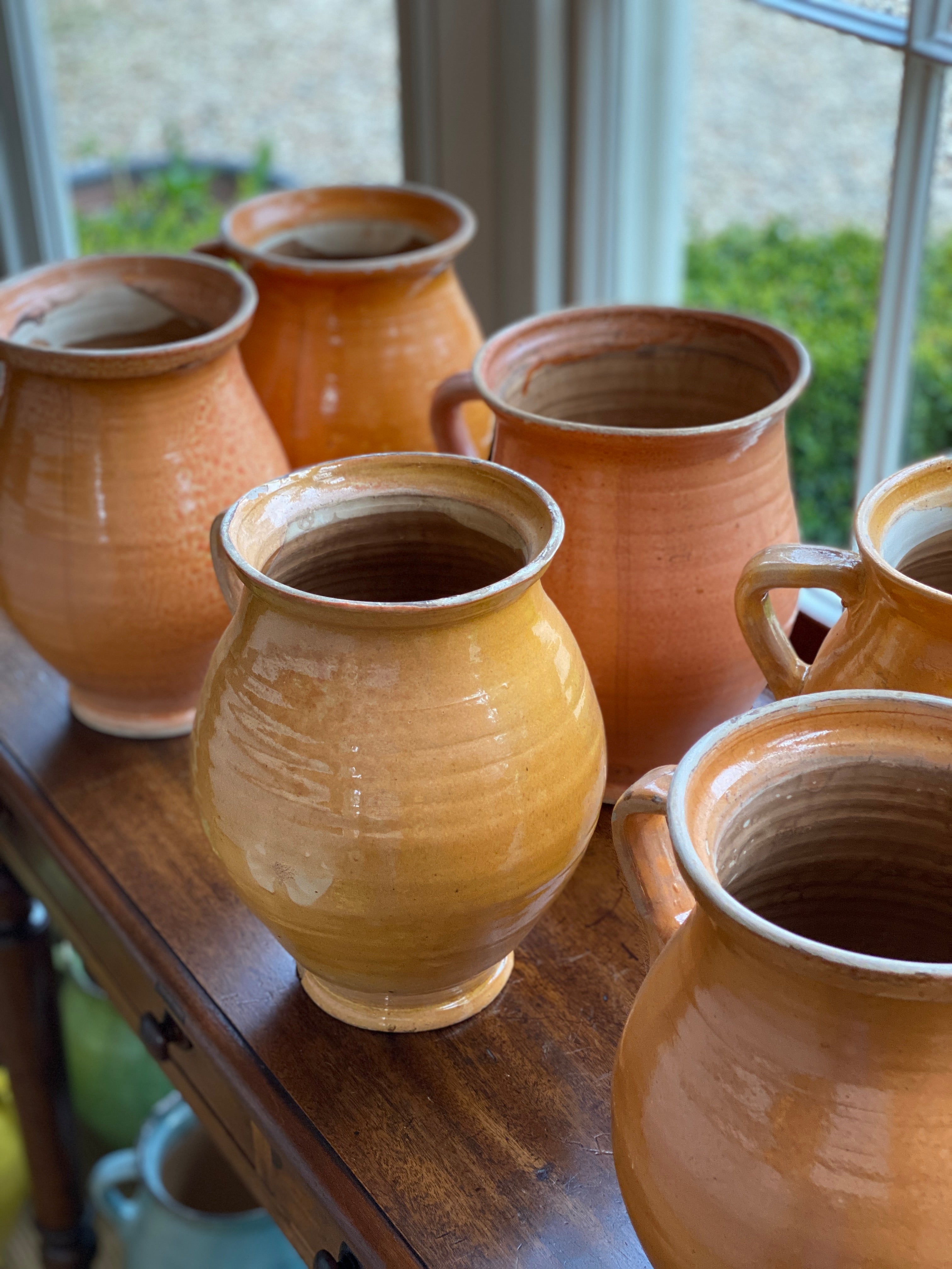 Large Vintage Hungarian Jug/Urns - Pale Orange