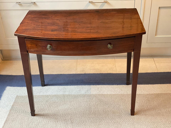Early 19th Century Mahogany Bow Fronted Side Table