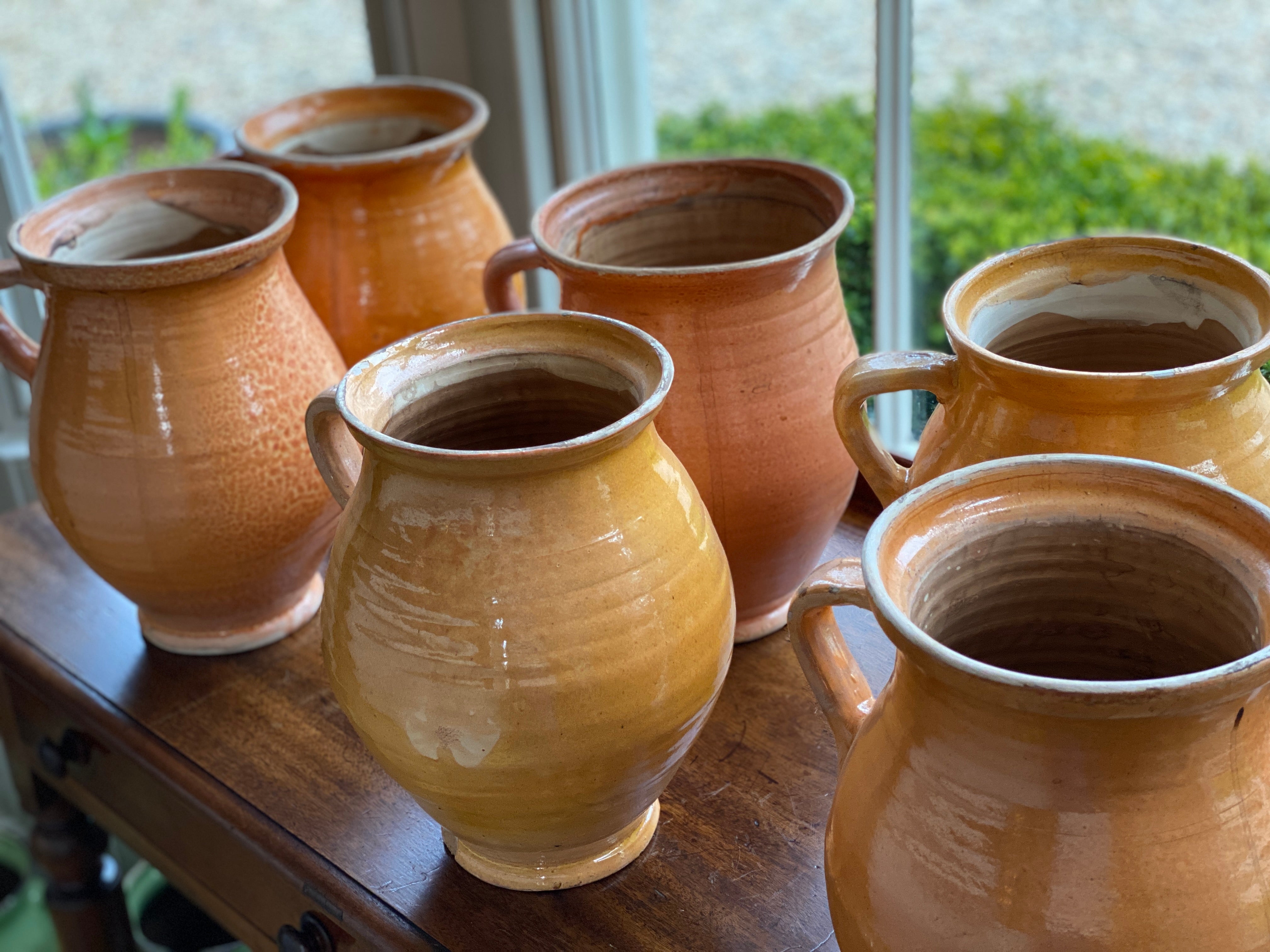 Large Vintage Hungarian Jug/Urns - Pale Orange