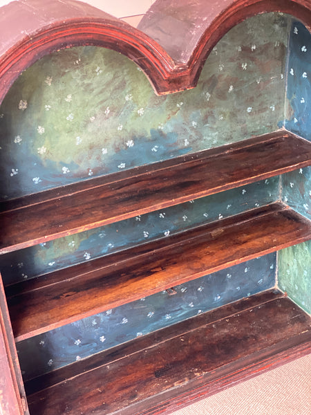 Stunning Old Dutch Glazed Cabinet