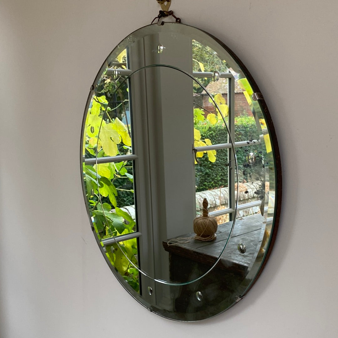 Medium Art Deco Bubble Mirror