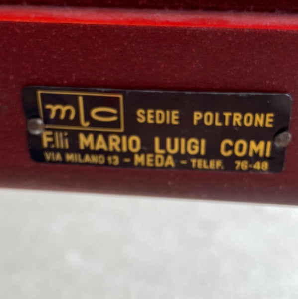 Vico Magistretti Red Carimate Bench