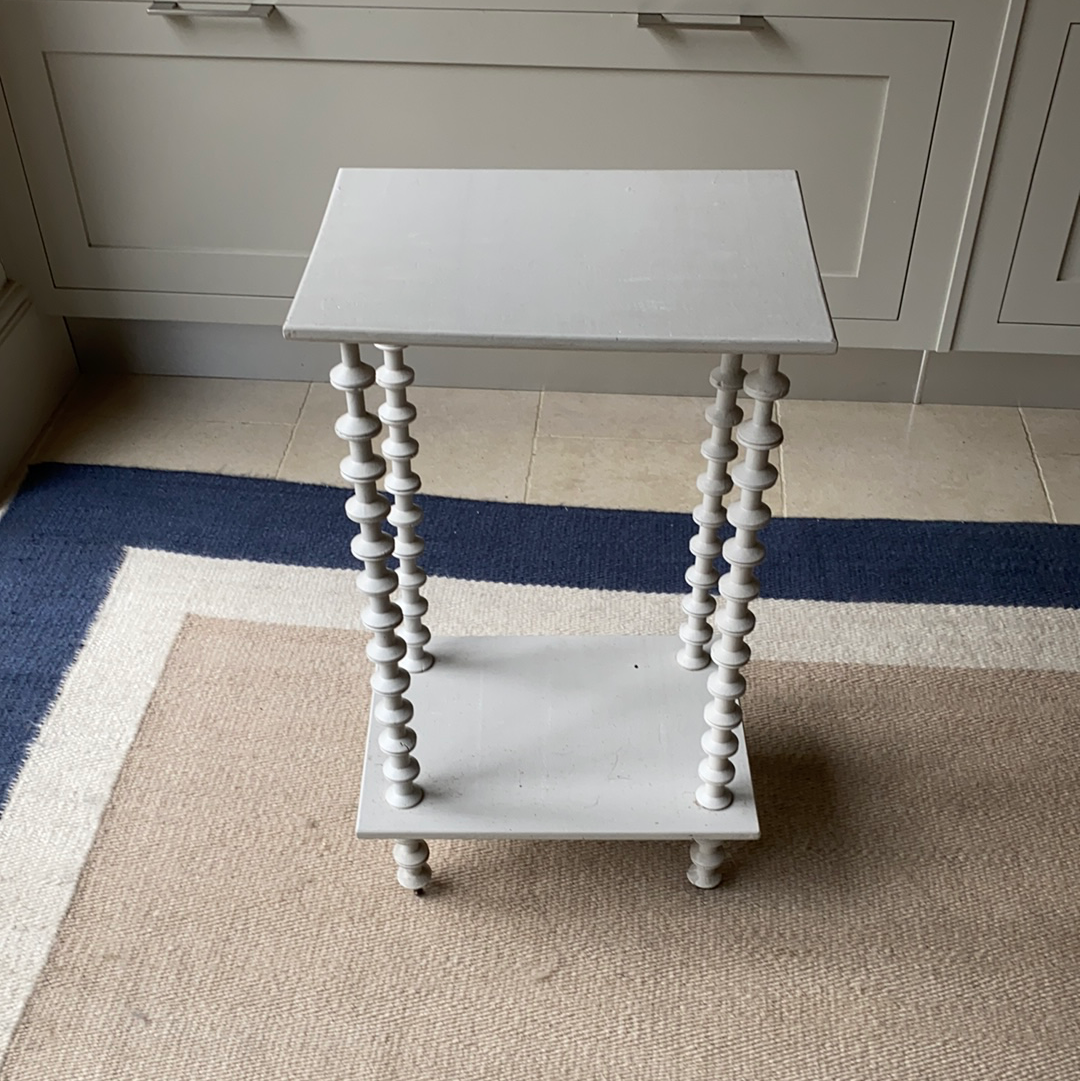 Small cotton reel side table