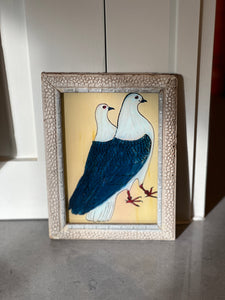 Small Reverse-Glass Doves