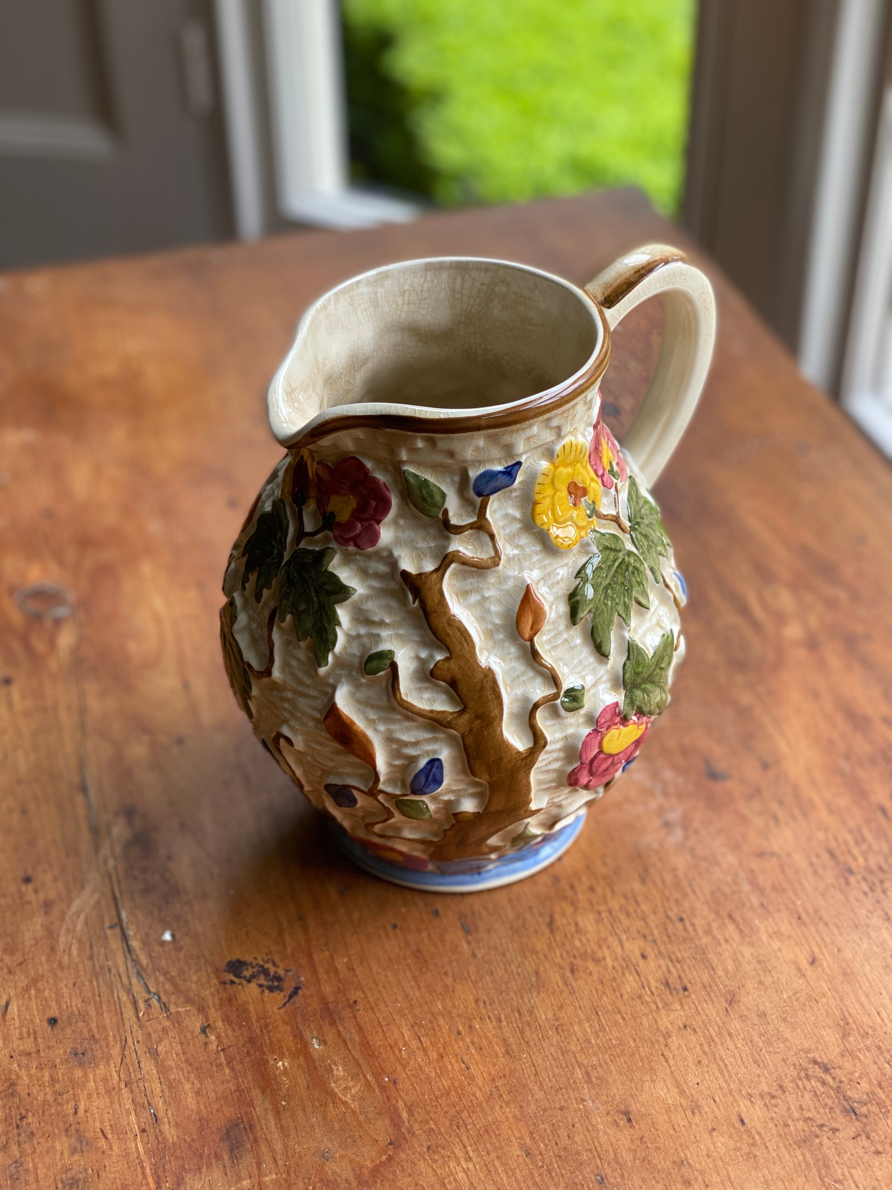 Hand painted Indian Tree Jug