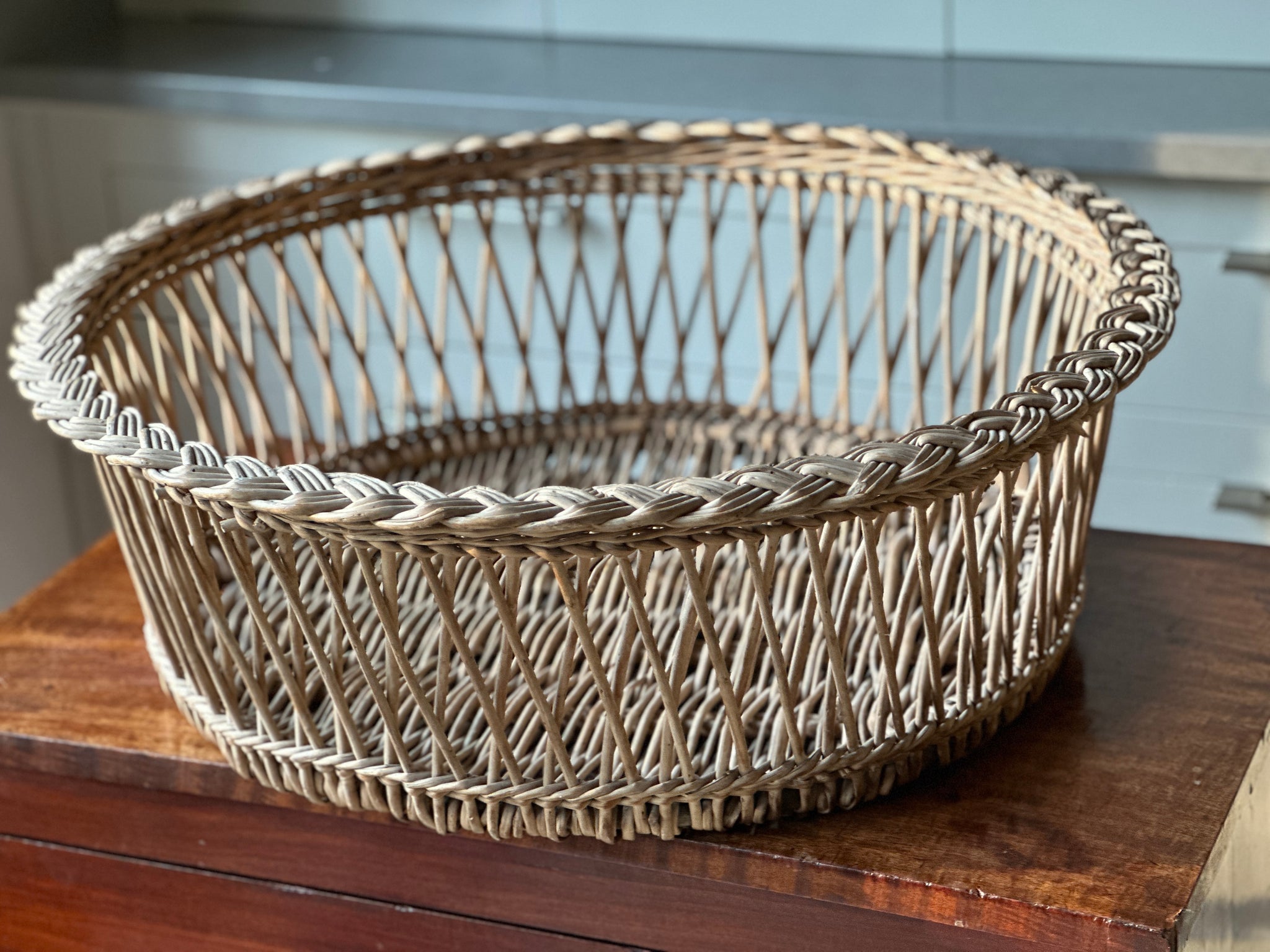 Large Round Vintage Basket