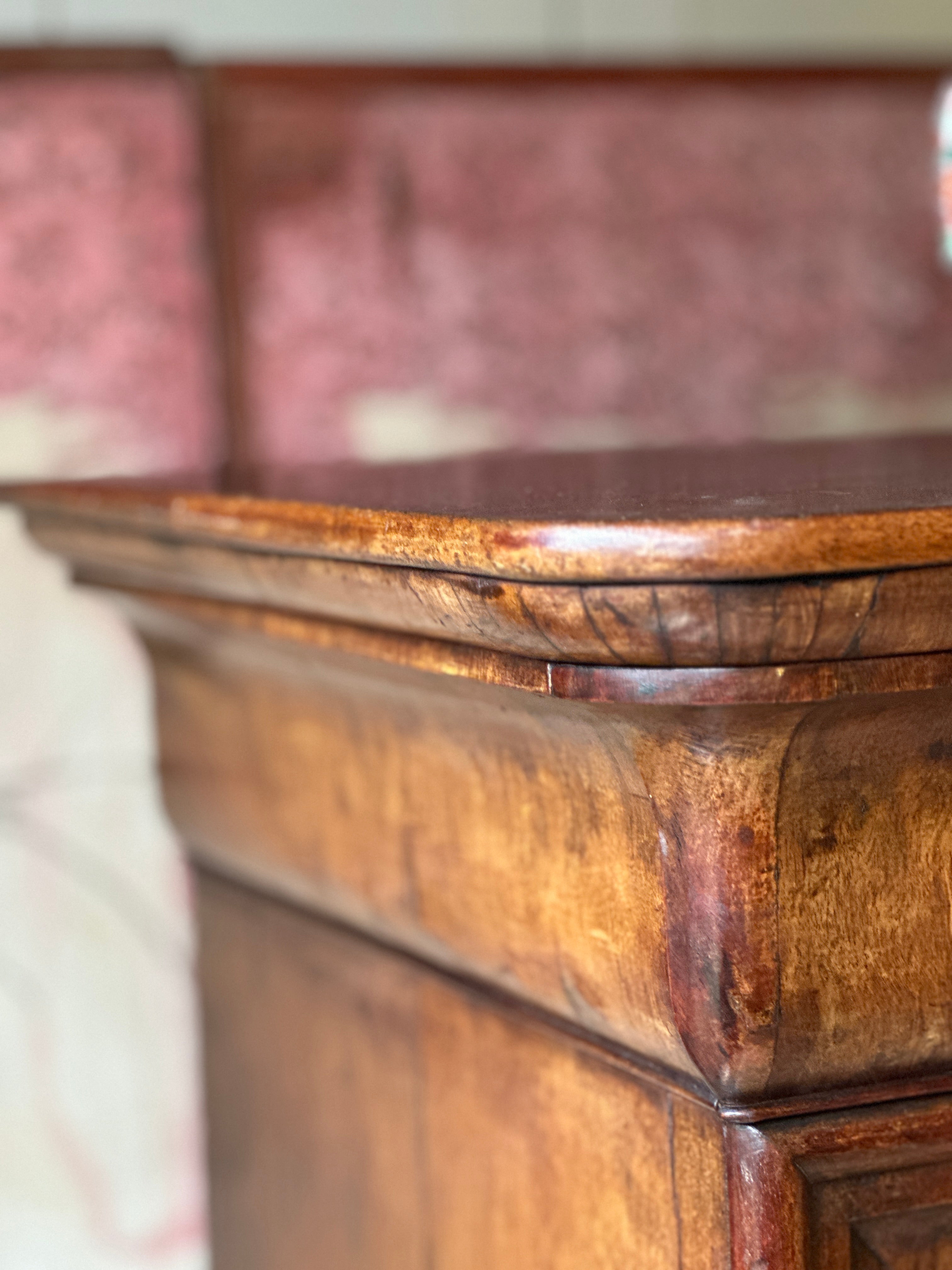 19th C Pollard Oak Tallboy