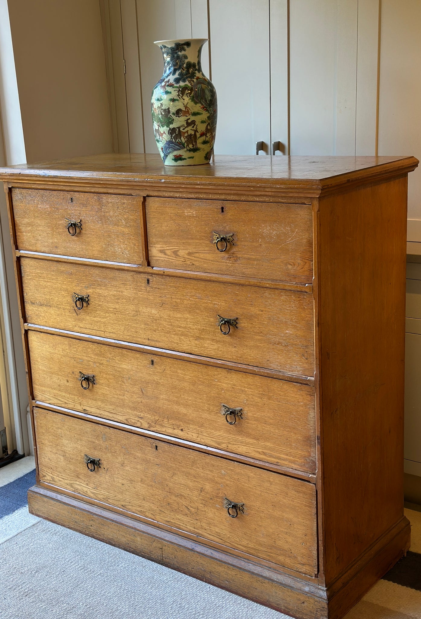 Large Arts & Crafts Chest of Drawers in Ash