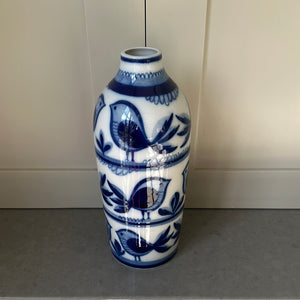 Decorative Blue and White Vase by Lomonosov