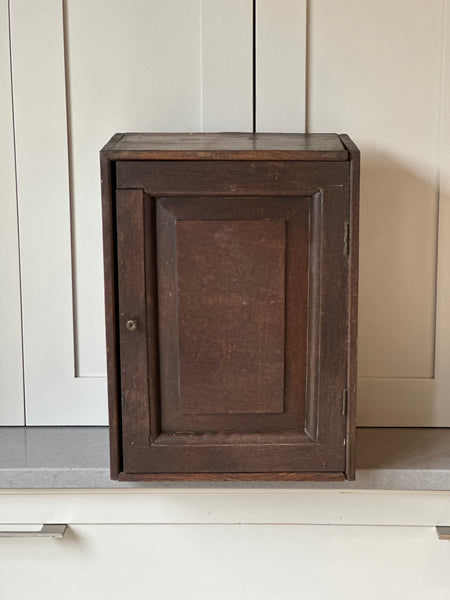 19th C Oak Hymn Cabinet