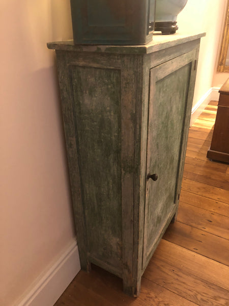 Small Green Painted Cupboard