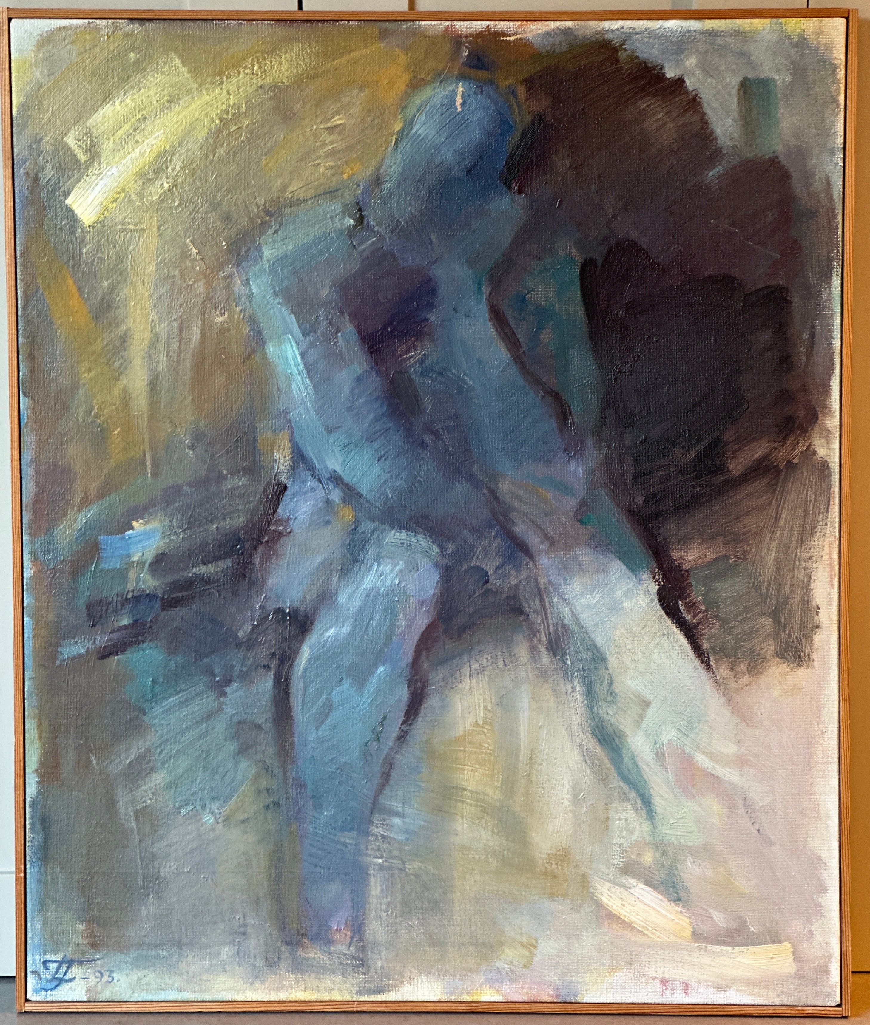 Blue Nude by Swedish Artist Lis Timner