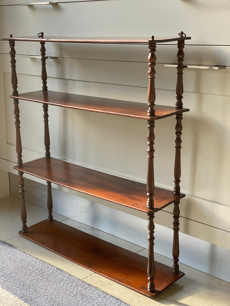 Fine 19th Century mahogany hanging shelves