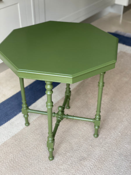 Green Gloss Painted Aesthetic Movement Table
