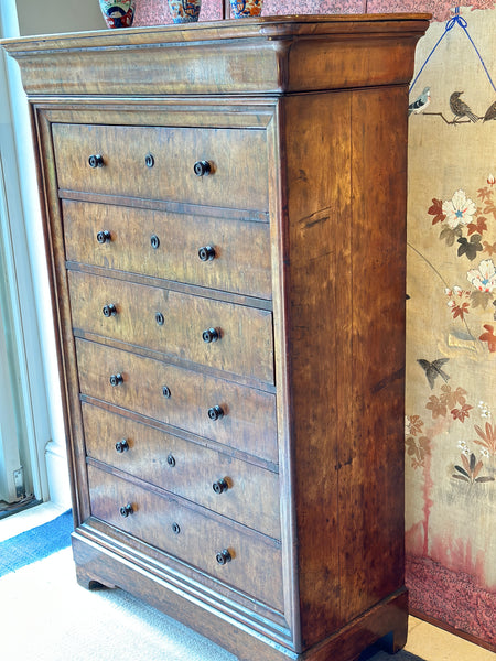 19th C Pollard Oak Tallboy