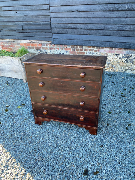 RESERVED Amazing Painted Pine Chest Drawers