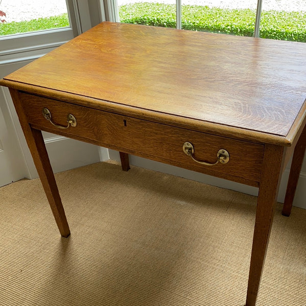 Pretty Honeyed Oak Vintage Desk