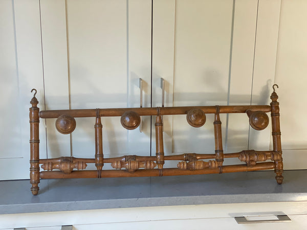 Large Faux Bamboo Coat and Hat Rack