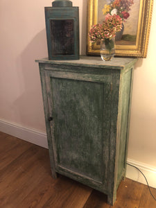 Small Green Painted Cupboard