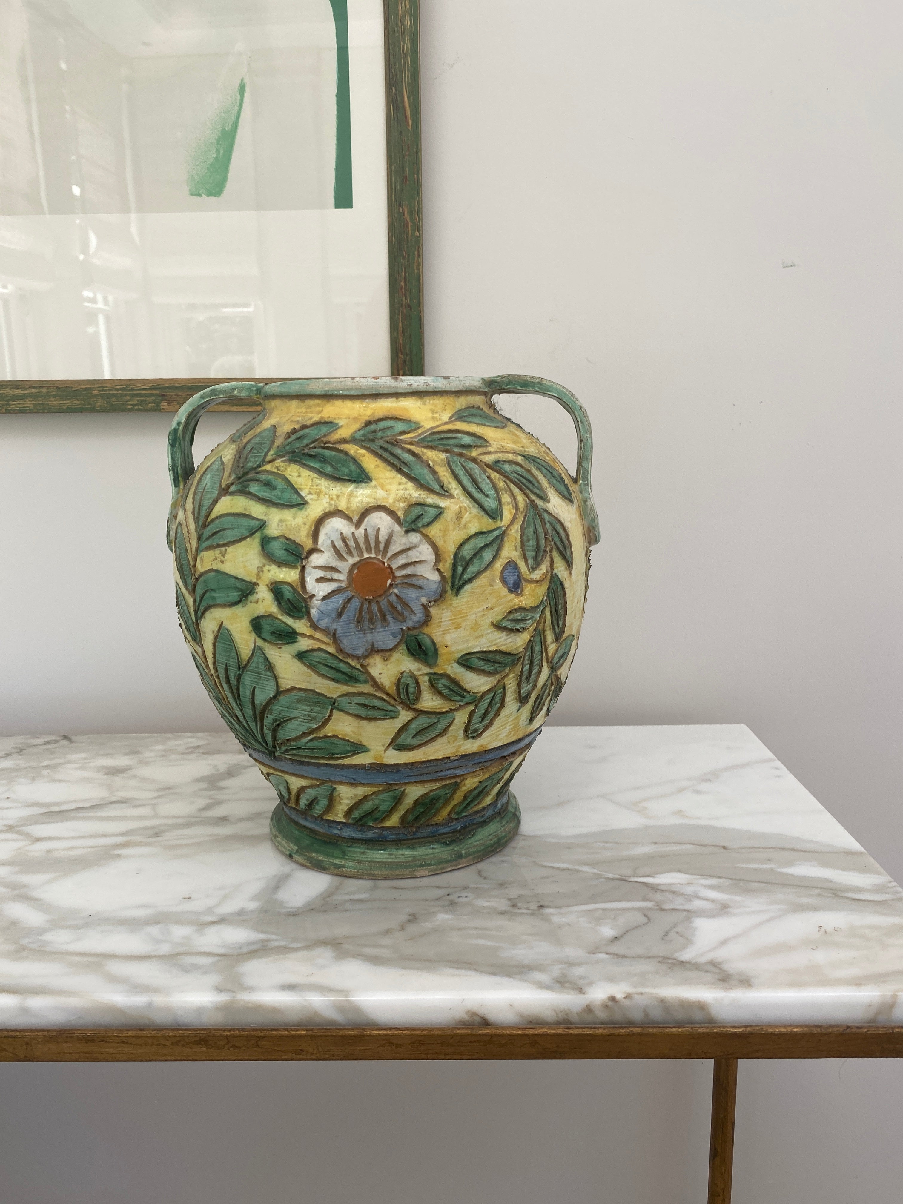 Vintage Italian Ceramic Urn