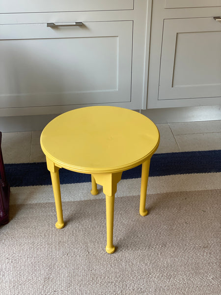 Pretty Yellow Small Pad Foot table