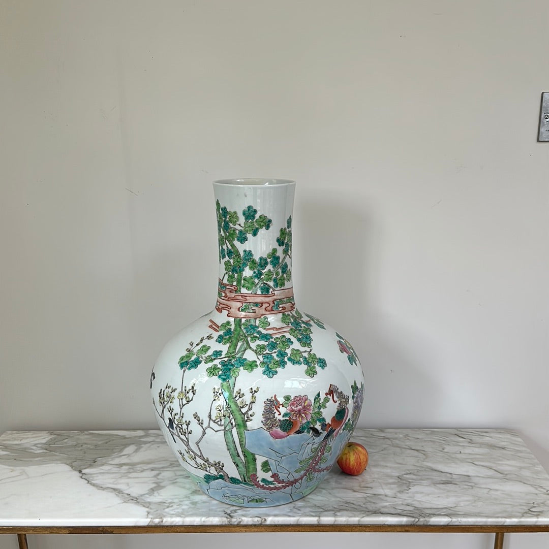 Extremely Large Chinese Bottleneck Vase