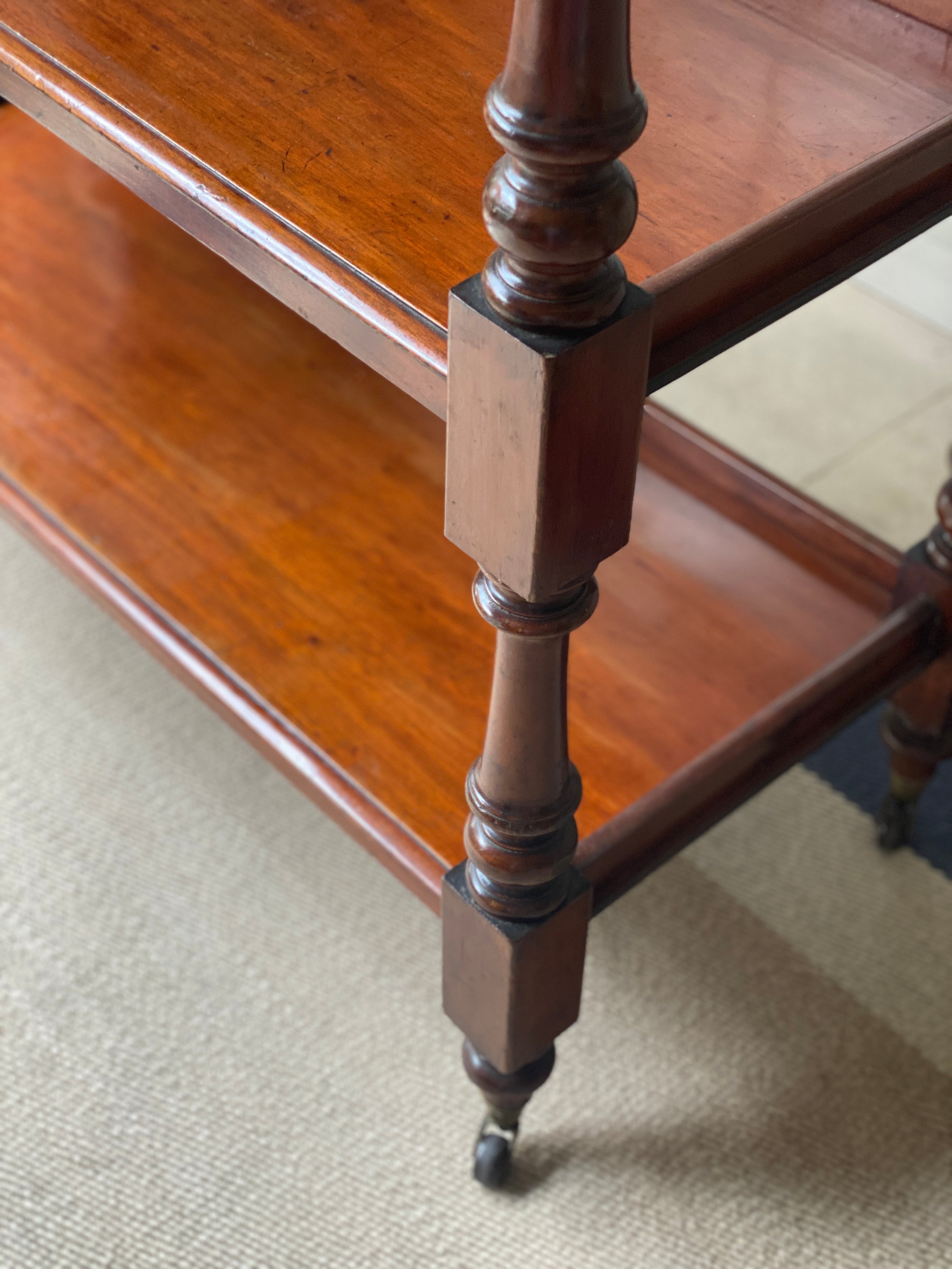 19th Century Mahogany Buffet on Castors