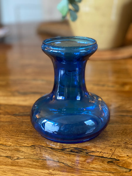 Pretty Blue Glass Bud Vase