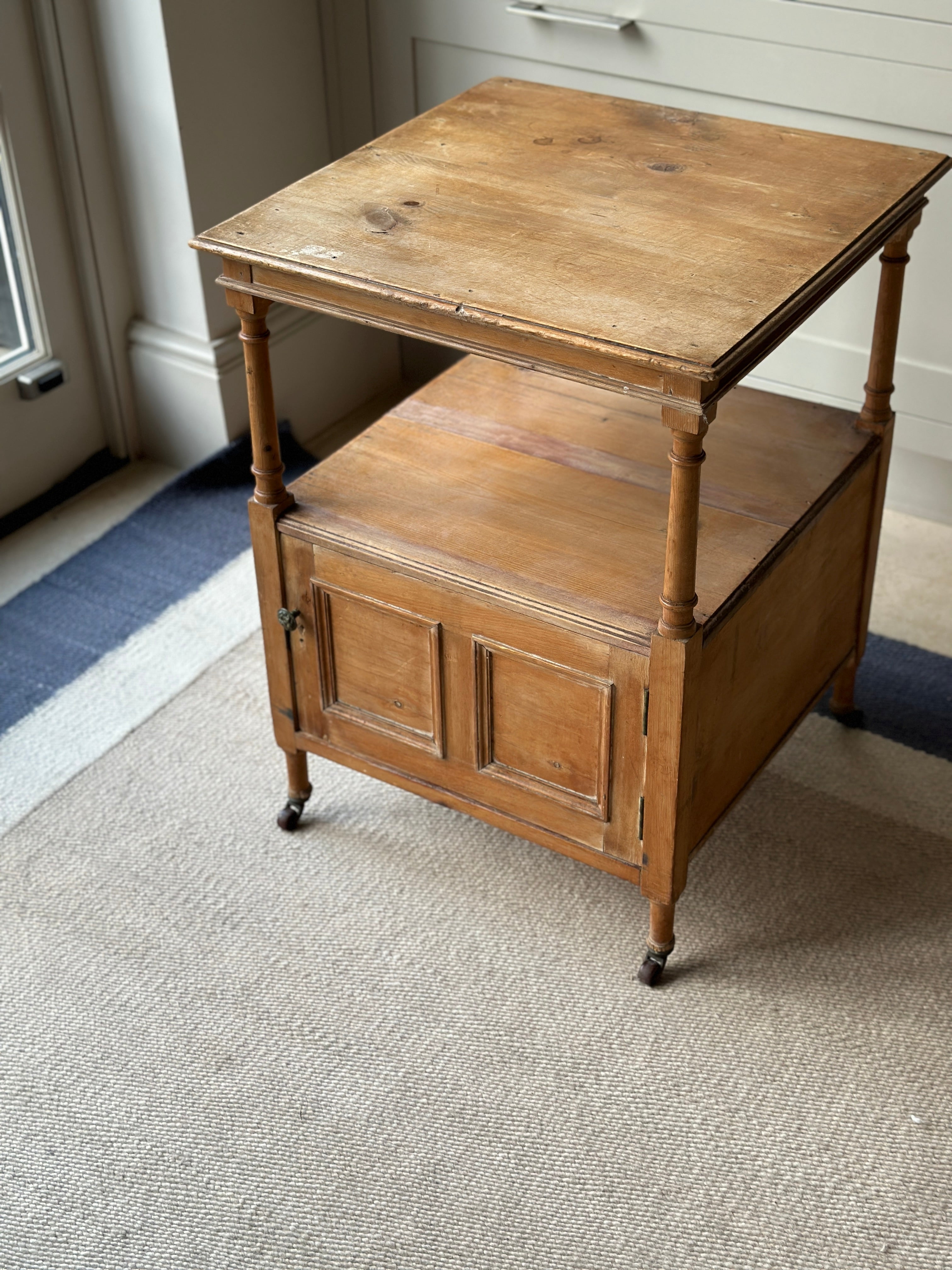 Vintage Pine Table on Castors