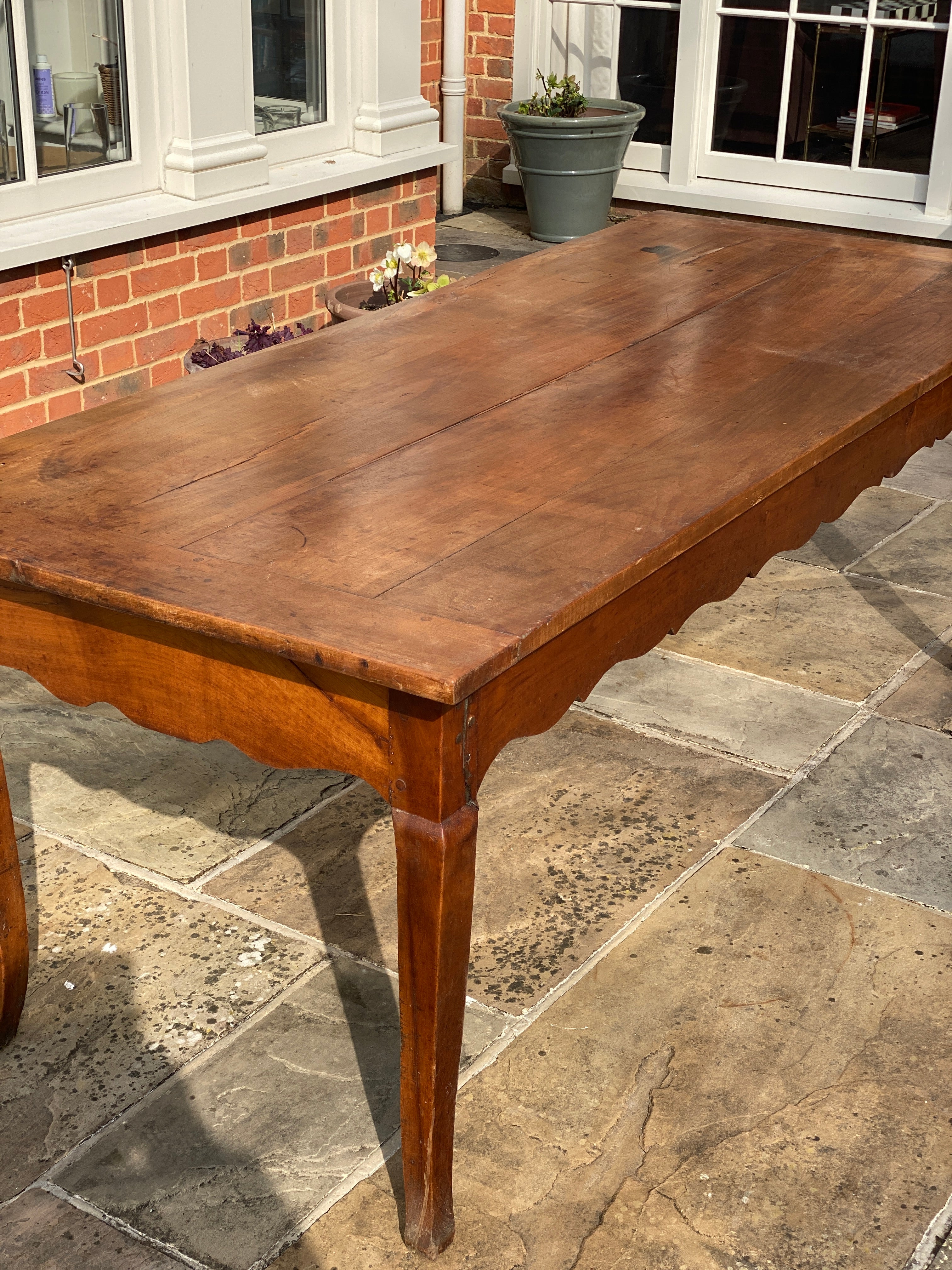 Antique French Cherry Dining Table