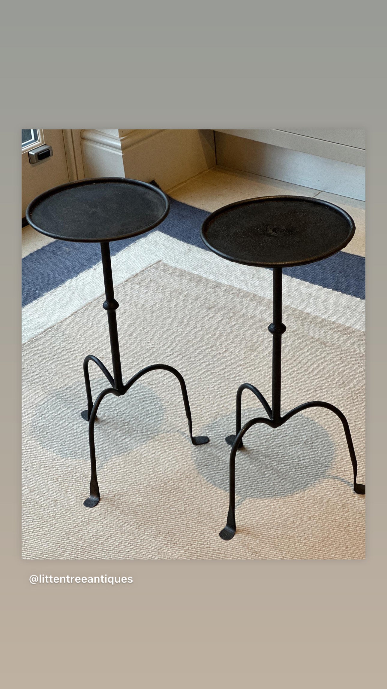 Black Ironwork Martini Table