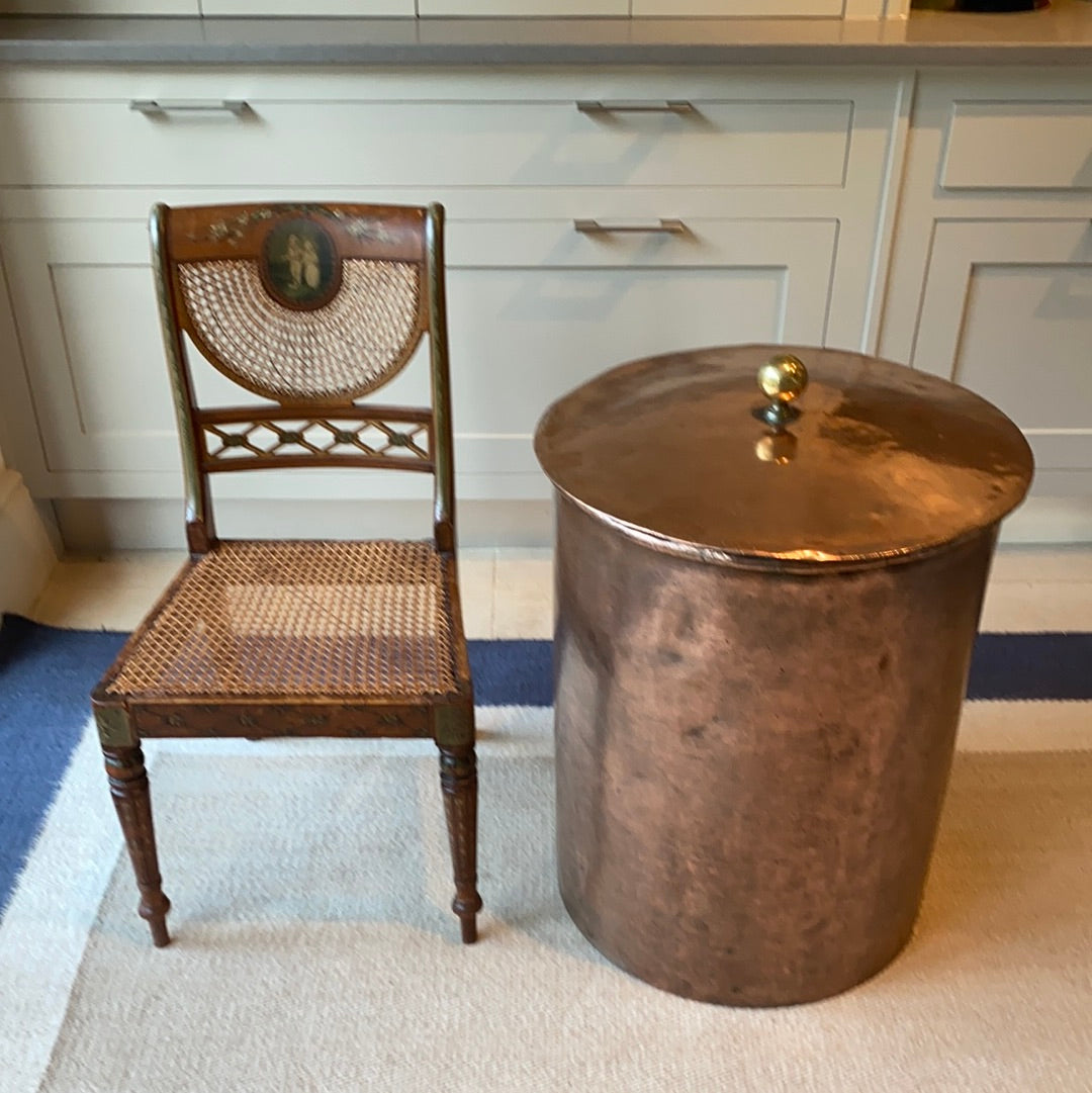 Extremely Large Decorative Copper Cistern with Lid