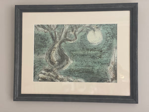 Picture ‘Full Moon’ Signed and Dated Marc Heine 1960