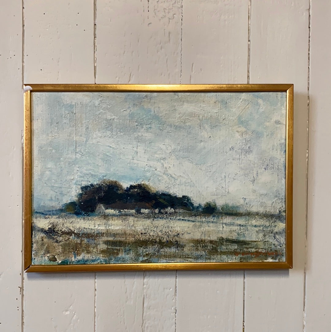 Beautiful signed oil on canvas landscape by HJALMAR Lundstrom