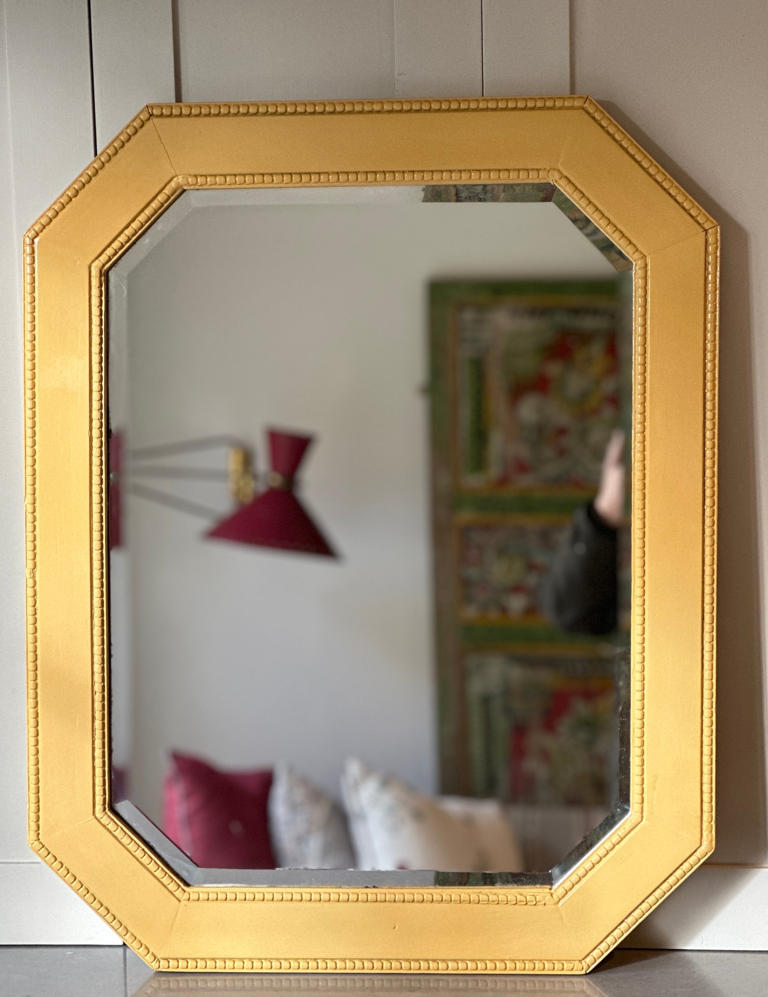 Bobbin Edge Octagonal Mirror