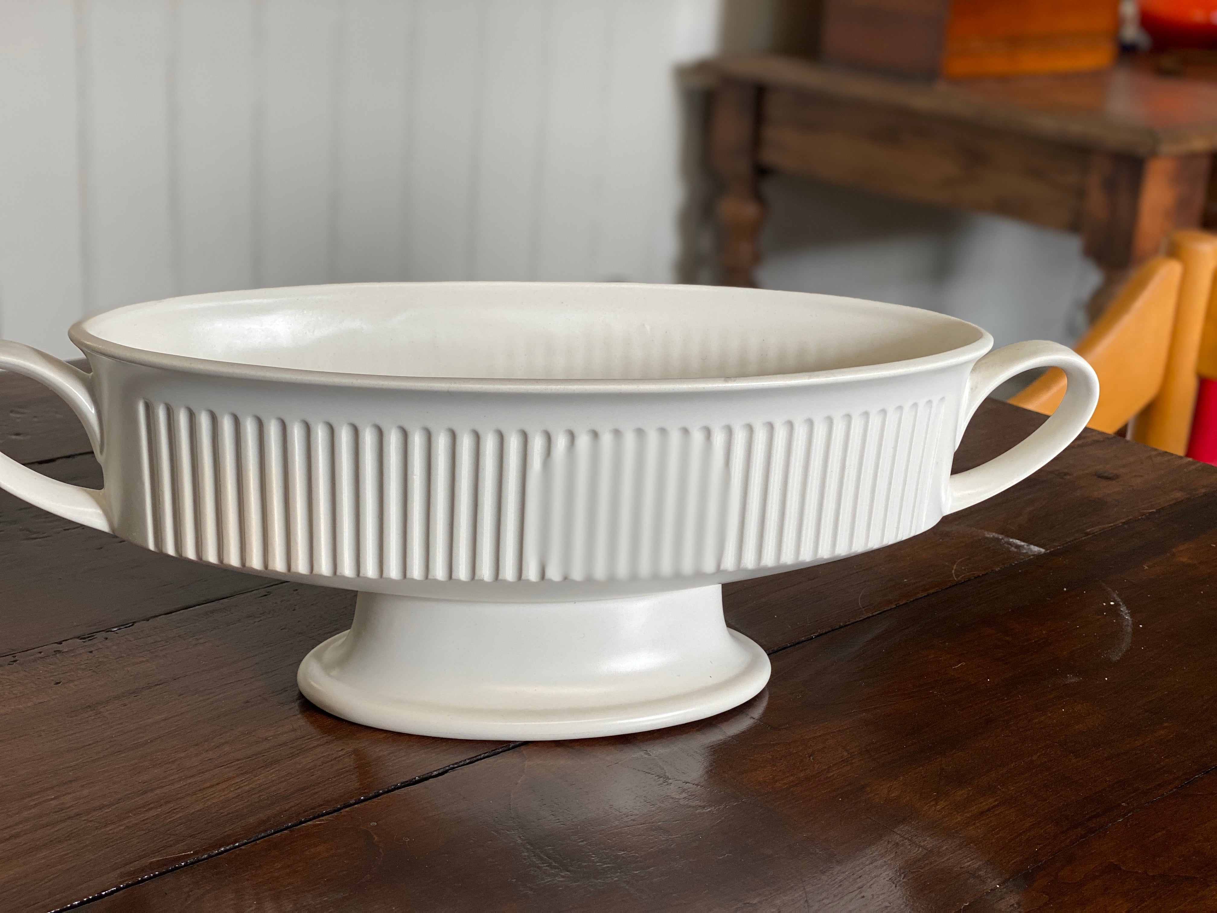 Pretty large Hornsea ribbed Mantel vase