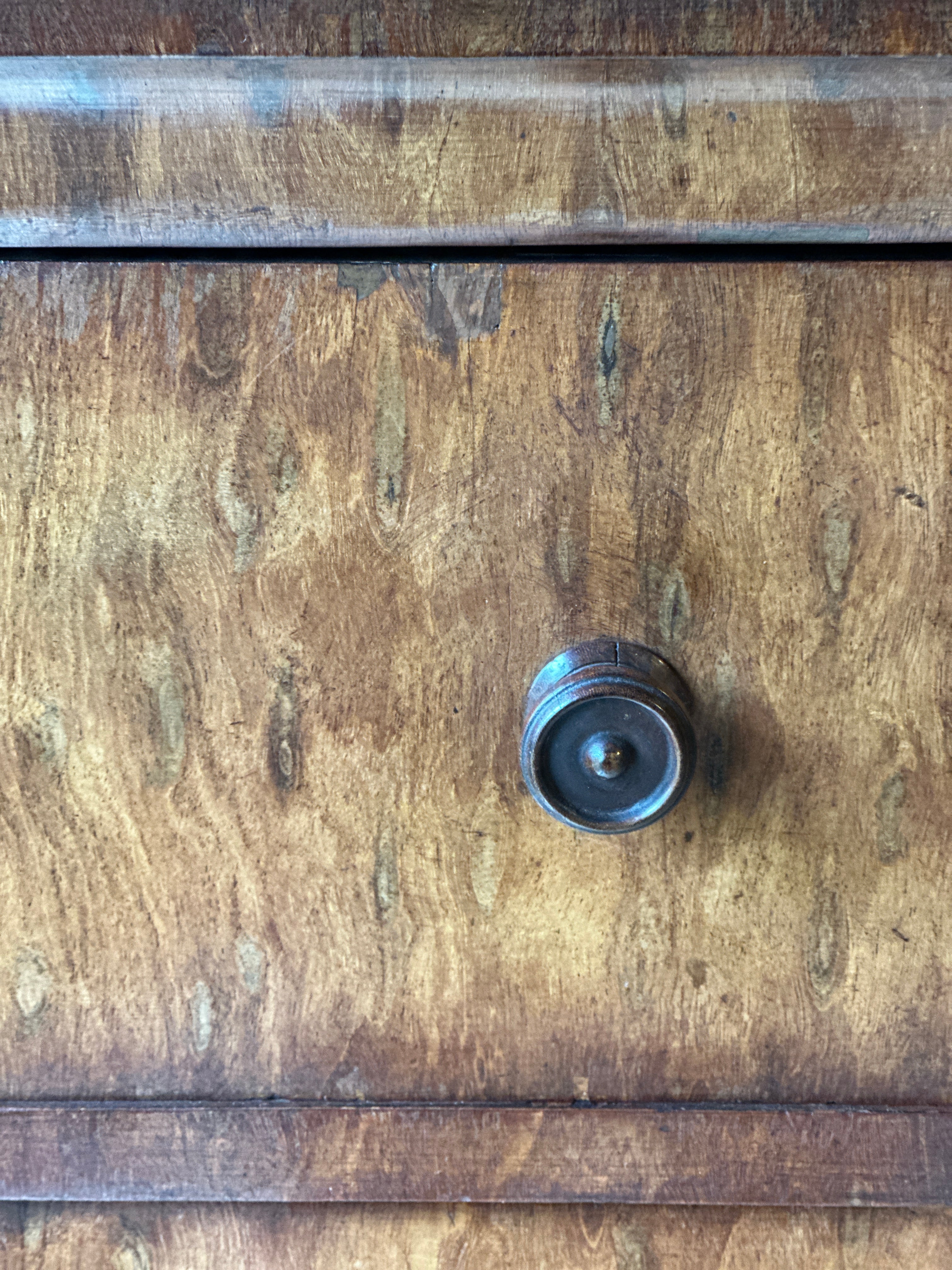 19th C Pollard Oak Tallboy