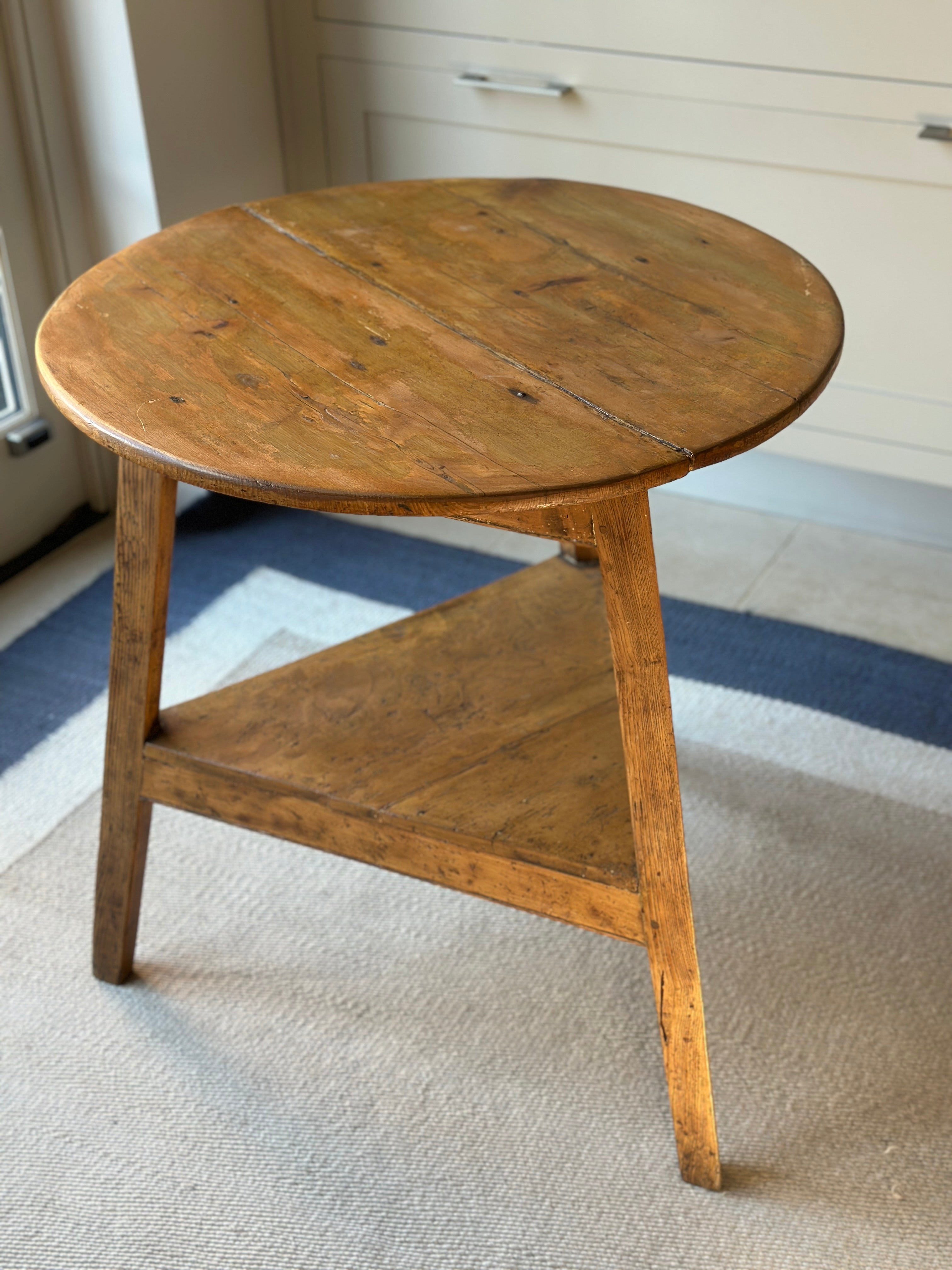 Pine Cricket Table 72cm H 70cm W