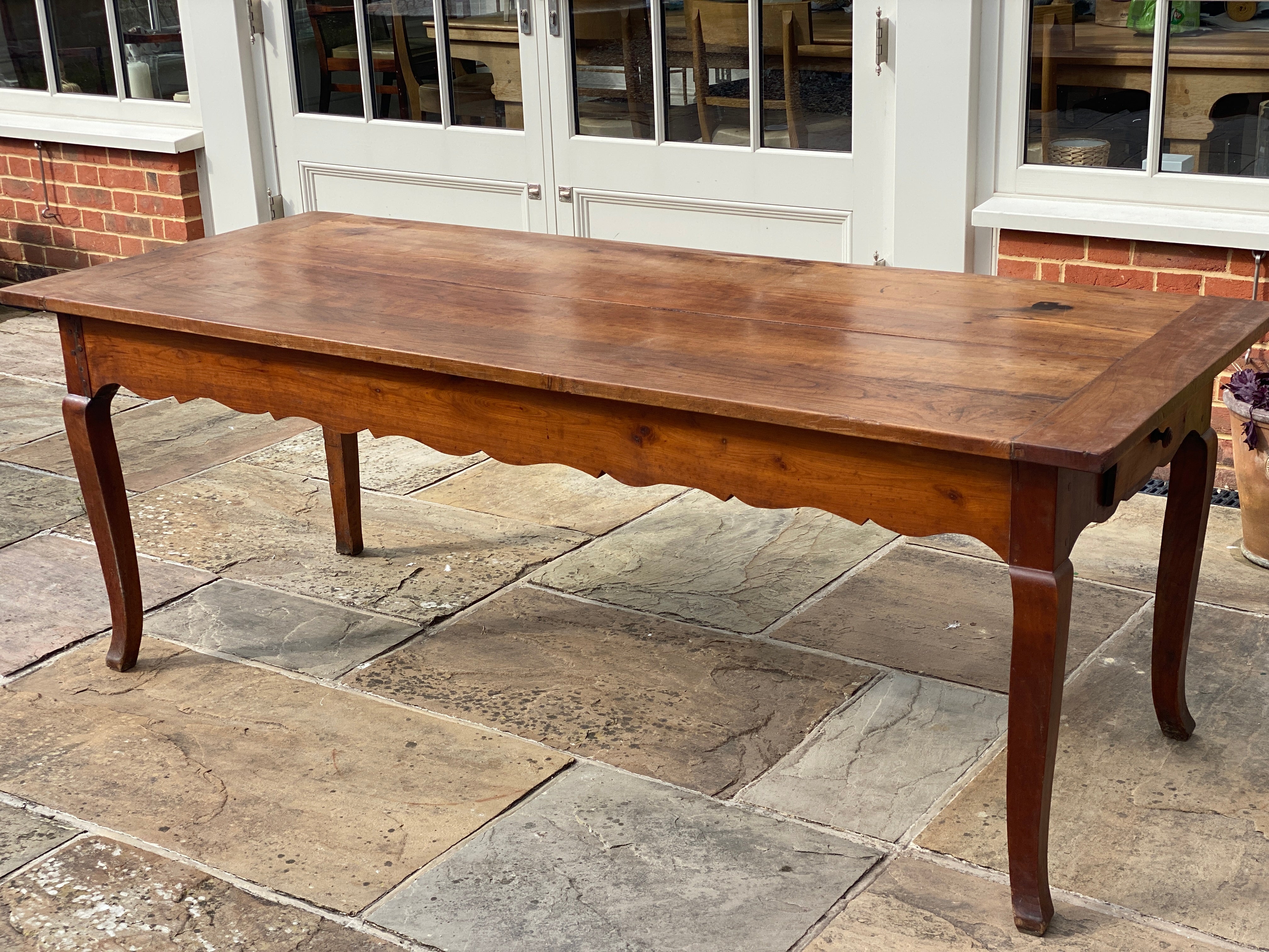 Antique French Cherry Dining Table