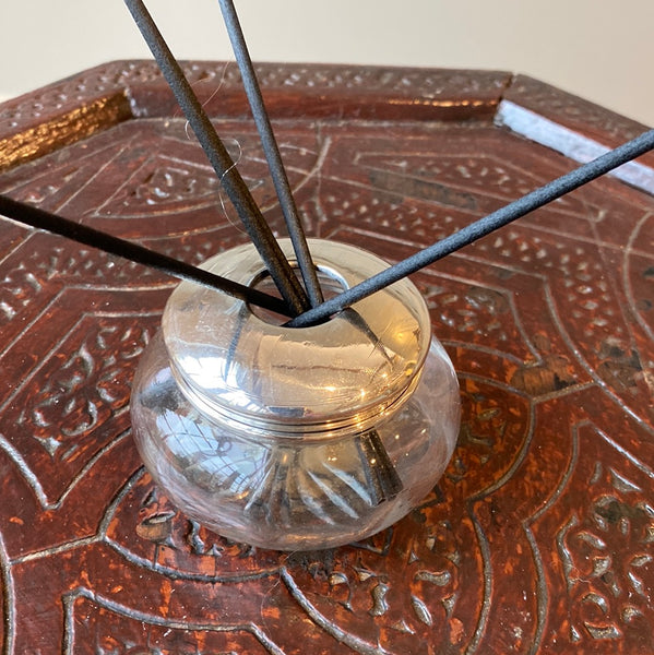 Vintage Glass and Silver Diffuser