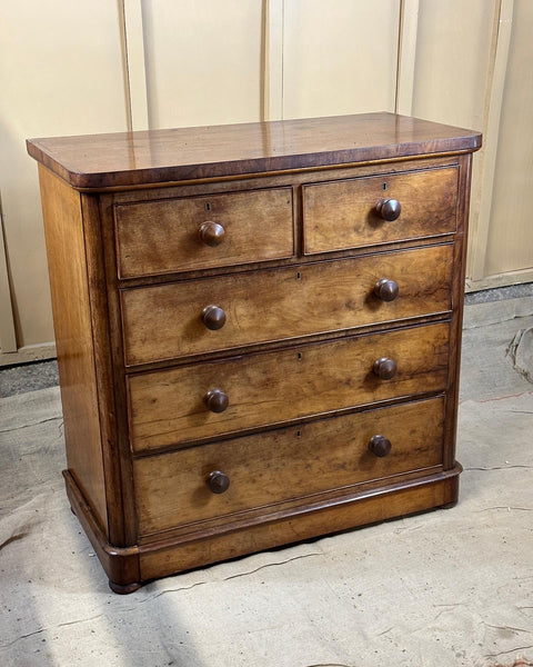 Charming Faded Mahogany Chest of Drawers