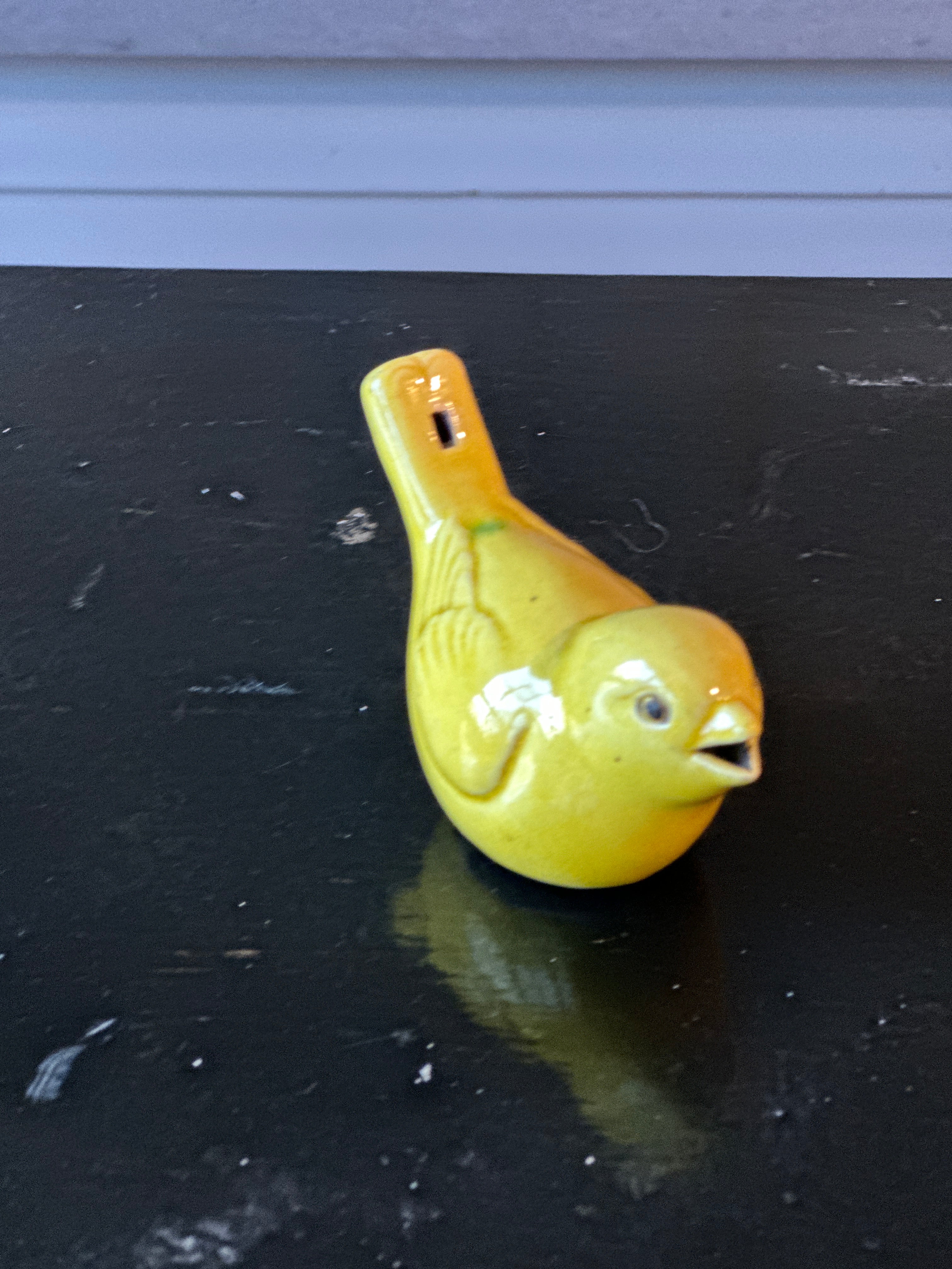 Yellow Royal Copenhagen Ceramic Bird Call