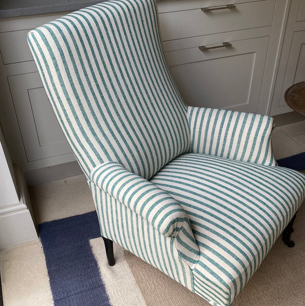 Nap III Armchair in GG Olive Sacking