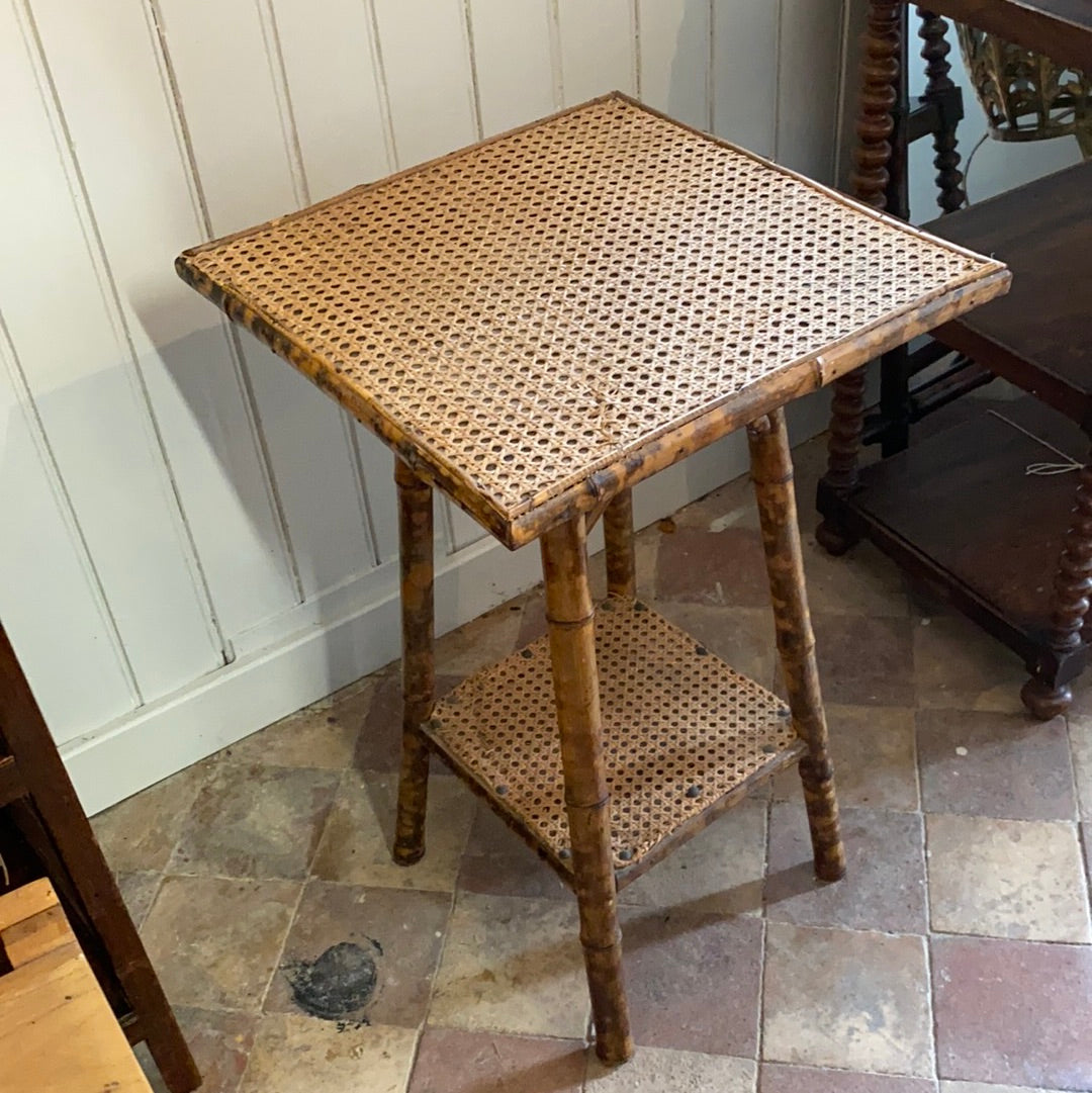 Bamboo and Cane Plant Table